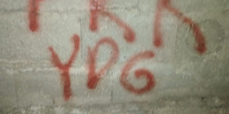 Yurtsever Gençlikten Riha’da yazılama