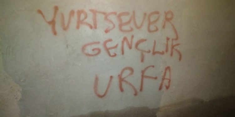 Yurtsever Gençlikten Riha’da yazılama