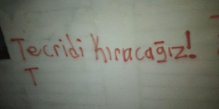 Yurtsever Gençlikten Riha’da yazılama