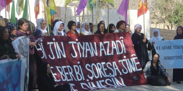 Mexmûrlu kadınlar ve genç kadınlar 8 Mart eylemlerinin başladığını duyurdu