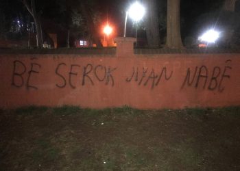 Yurtsever Gençlik’ten Riha’da yazılama