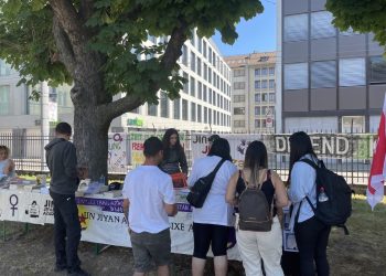 TekoJIN üyelerinden Şehid Sakine Cansız Festivalinde stand