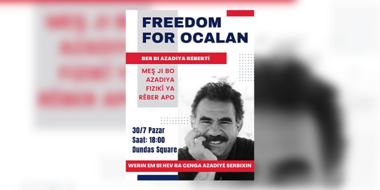 Gençler yarın Toronto’da Önder APO için alanlara çıkıyor