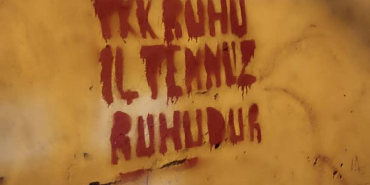 Amed Yurtsever Gençlik’ten 14 Temmuz Direnişi yıldönümü için yazılama