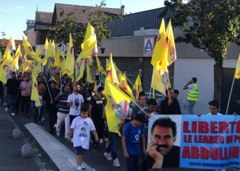 Villiers Le Bel’de Önder APO’ya özgürlük yürüyüşü