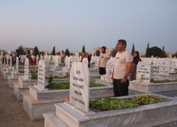 Ağustos ayı şehitleri için Kobanê’de anma