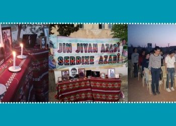 Şehba’da şehit Vejin Jiyan ve Jîna Amini için anma etkinliği