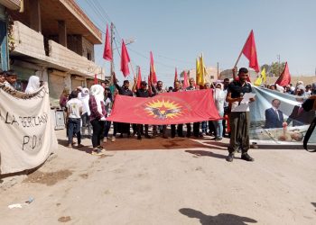 Tiltemir’de KDP İhantine ve İşbirliğine karşı yürüyüş