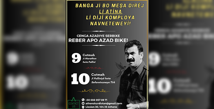 Atina’da Önder APO için Uzun Yürüyüş
