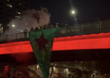 TCŞ üyelerinden Viyana’da Rojava için eylem!