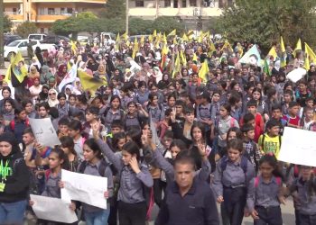 Qamişlo halkı 9 Ekim Komplosu’nu protesto etti
