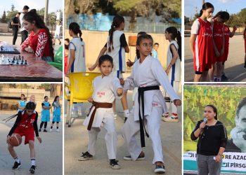 PYD’li genç kadınlar tarafından Şehit Berîtan Hevî anısına spor etkinliği düzenlendi