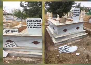 Uğur Kaymaz ve babasının mezarına saldırı