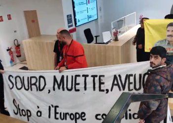 Kürt gençleri Marsilya’da Avrupa Parlamentosu Komisyonu’na sivil itaatsizlik eylemi gerçekleştirdi!