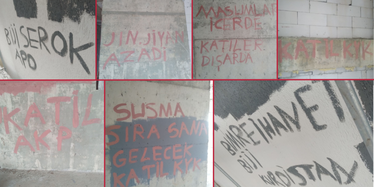 APO’cu Gençlikten İstanbul’da yazılama eylemi