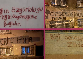 Yurtsever Gençler’den tecride ilişkin 3 farklı noktada yazılama eylemi
