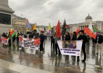 Londra’da TCŞ üyelerinden Rojava için eylem!