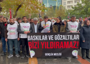 Elîh HEDEP Gençlik Meclisi polis saldırılarına karşı basın açıklaması gerçekleştirdi