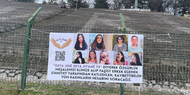 Xeta Jinê üyeleri bir çok noktada gerçekleştirdikleri eylemlerle Gülistan Doku’nun akıbetini sordu