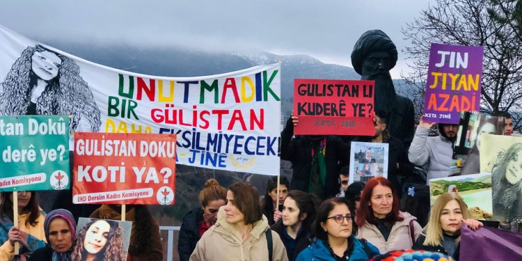 Xeta Jinê üyeleri bir çok noktada gerçekleştirdikleri eylemlerle Gülistan Doku’nun akıbetini sordu