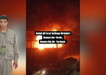 Şehit Ali Fırat İntikam Birimlerinden gerilla ve zindan direnişlerini selamlama eylemi!