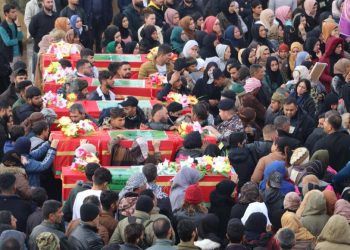 Hesekê’de binlerce kişi 5 QSD savaşçısını sonsuzluğa uğurladı