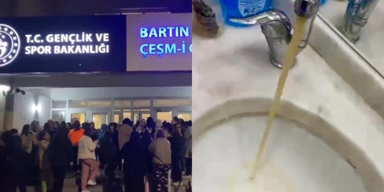 Bartın KYK Çeşm-i Cihan Kadın Yurdu’nda eylem: “Çamurlu su istemiyoruz!”