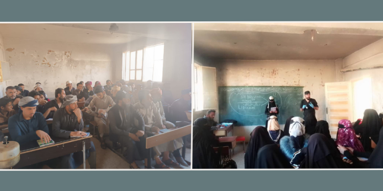 ‘İlk Yardım’ kapsamında Al-Shuhail kasabasındaki 90 genç eğitiliyor