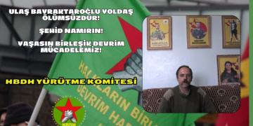 HBDH Ulaş Bayraktaroğlu’nu andı: Her alanda faşizmi yıkmalıyız