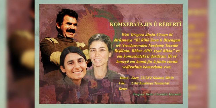 Mexmûr’da Genç Kadın ve Önderlik Konulu Çalıştay Düzenlenecek