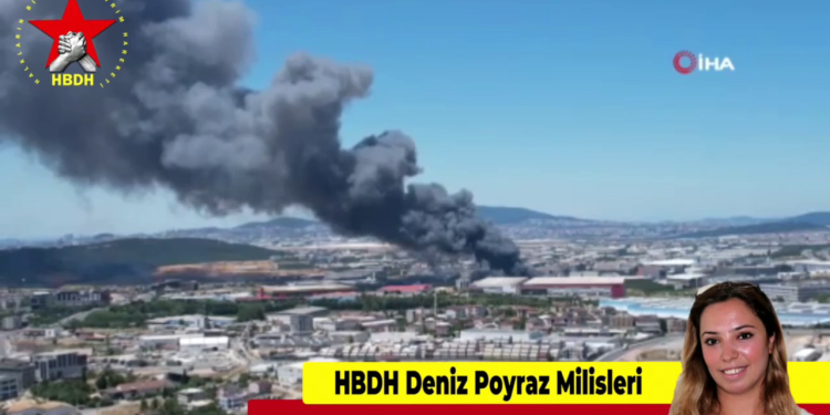 HBDH Deniz Poyraz Milisleri; “Kocaeli/Çayırova’da Bulunan Cevahir Deri Fabrikasını Ateşe Verdik!”
