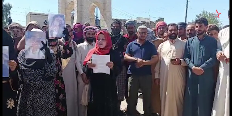 Şam Rejiminin katliamına karşı Derazor halkı ayakta