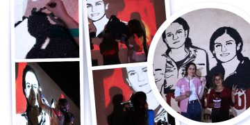 Ş.Sara ve Ş.Rûken’in resmi Hesekê duvarlarına çizildi