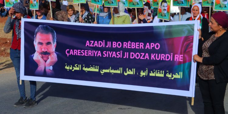 Şehba halkı Önder APO’nun fiziki özgürlüğü için alanlardaydı