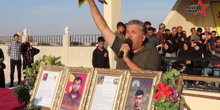 HRE savaşçısı şehit Kemal Pîr ve şehit Xalid Mihemed, son yolculuklarına uğurlandı