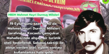 HBDH turistik bir oteli ateşe verdi