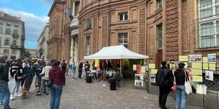 Torino’daki enternasyonalist gençlerden bir dizi eylem