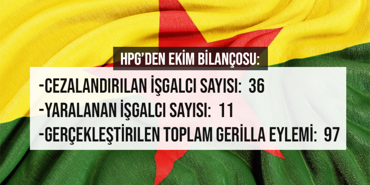 HPG’den Ekim bilançosu: “TUSAŞ eylemininde düşmanın 40 ölüsü olmuştur”
