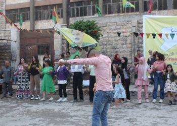 Halep’te gençler öncülüğünde Tişrîn Zaferi Kutlaması