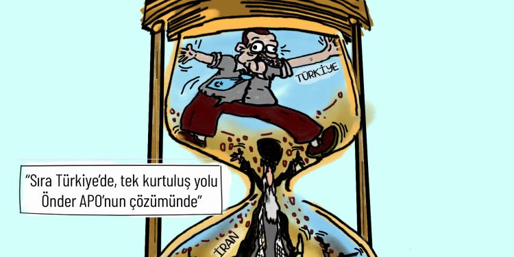 Karikatür:“Sıra Türkiye’de, tek kurtuluş yolu Önder APO’nun çözümünde”