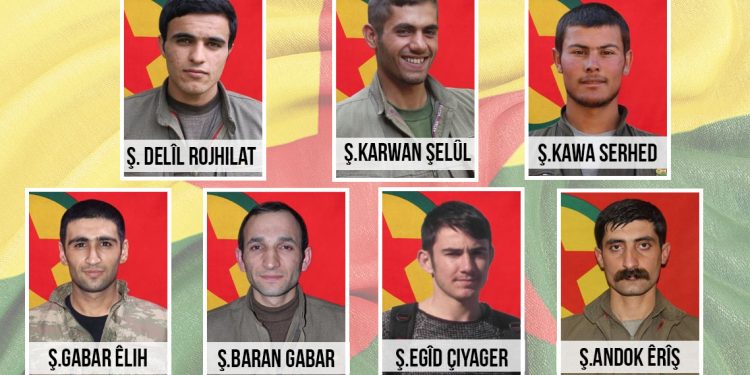 HPG-BİM 7 şehit gerillayı saygıyla andı