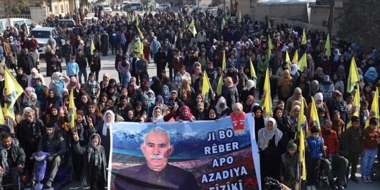 Hesekê’de Önder Apo’nun Özgürlüğü İçin Yürüyüş Düzenlendi