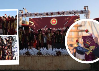 Rojava Üniversitesi 211 Öğrencisi İçin Mezuniyet Töreni Düzenledi