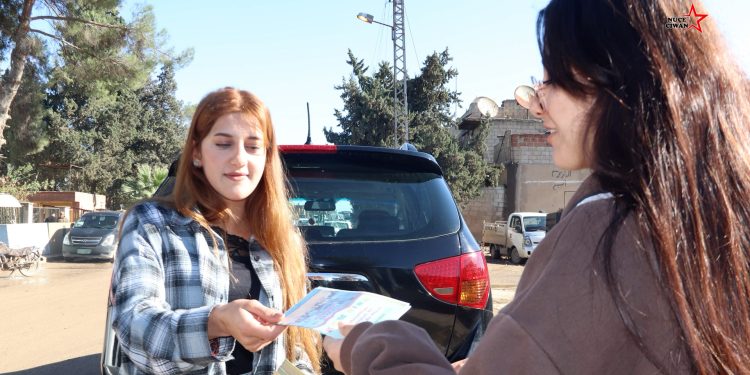 Yekîtiya Jinên Ciwan, “Kom Bibe” Kampanyası Çerçevesinde Dirbesiyê’de Çalışmalarına Devam Ediyor