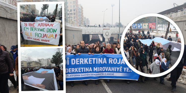 Amed’te Kitlesel Yürüyüş: Saldırılar Bitene Kadar Sokaklarda Direneceğiz