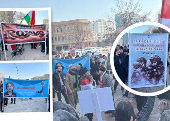 Silêmanîye’de Binlerce Genç Rojava İçin Alanlara Çıktı