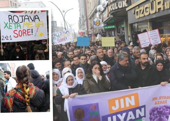 Gever’de Binler Rojava İçin Yürüdü