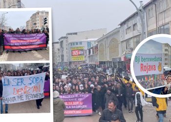 Wan’da Rojava İçin Kitlesel Yürüyüş