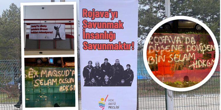 Ankara HDK Gençlik Meclisinden Rojava Saldırılarına Karşı Eylem