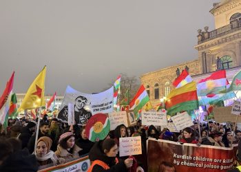 Hannover’de Rojava için eylemler sürüyor